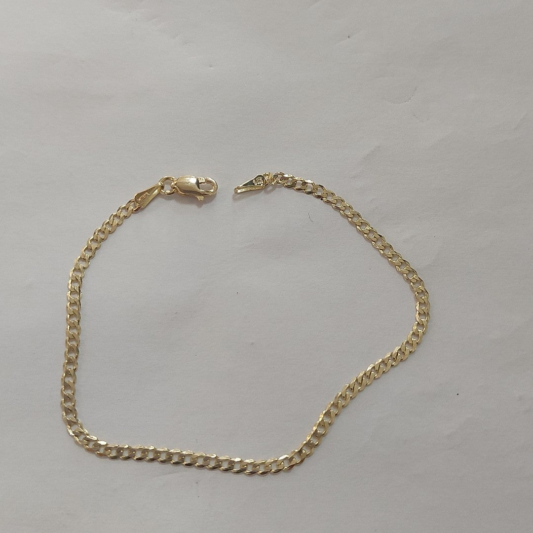 PULSERA BARBADA 14K 18 CM 2.1 GR (NUEVO)