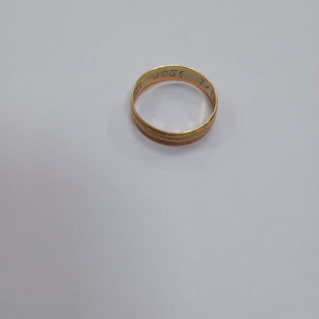 ARGOLLA ORO COMBINADO 10 K 1,20 GRMS (SEMINUEVO)