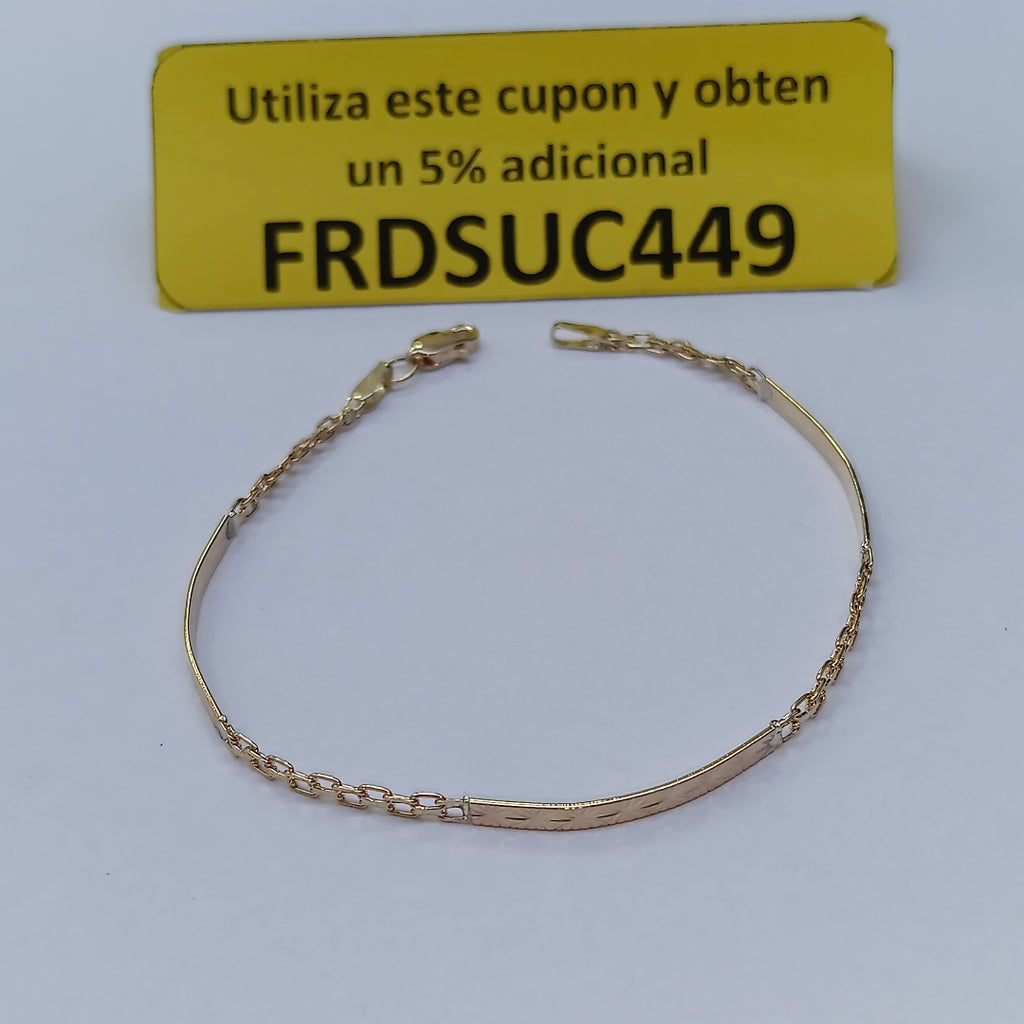 PULSERA ESPECIAL 10K 18 CM 2.5 GR (NUEVO)