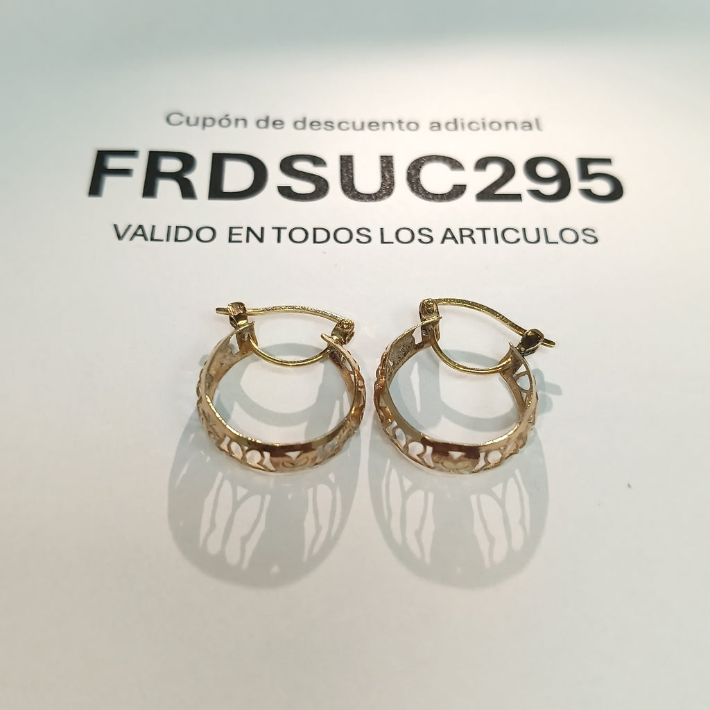 ARRACADAS PAR ORO 10 K 1.8 GRMS (SEMINUEVO)