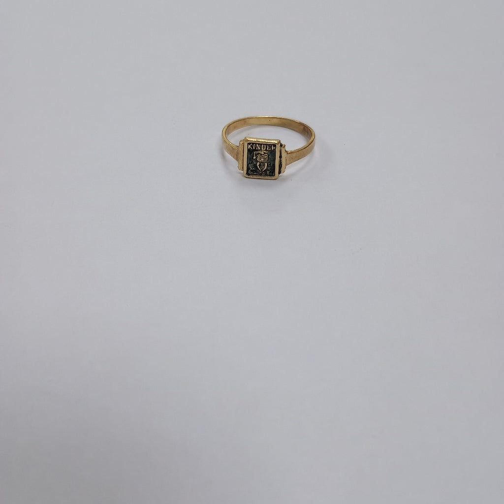 ANILLO DE GRADUACIÓN ORO 10 K 1.4 GRMS (SEMINUEVO)