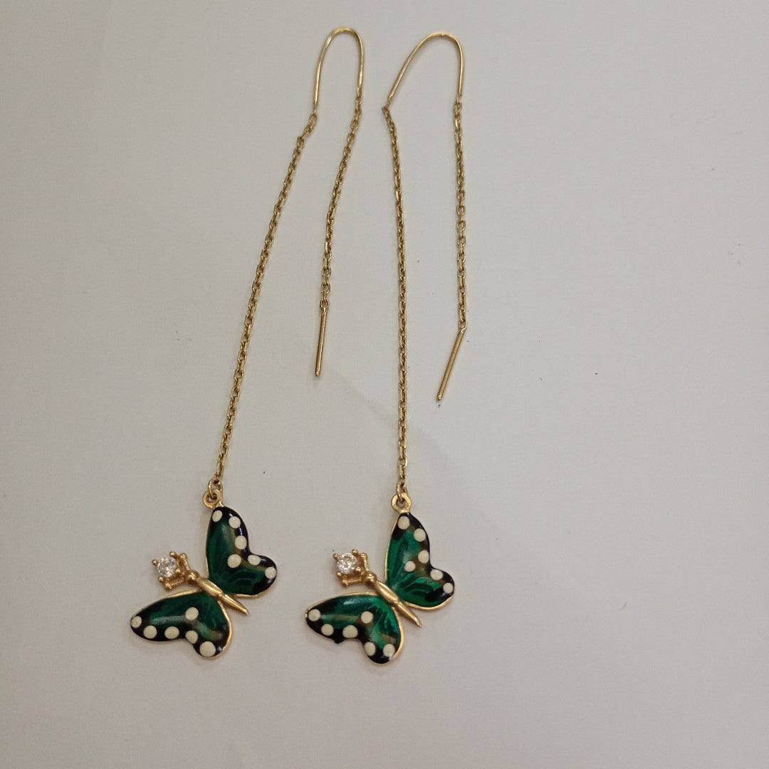 ARETES PAR ORO 14 K 4.2 GRMS (SEMINUEVO)