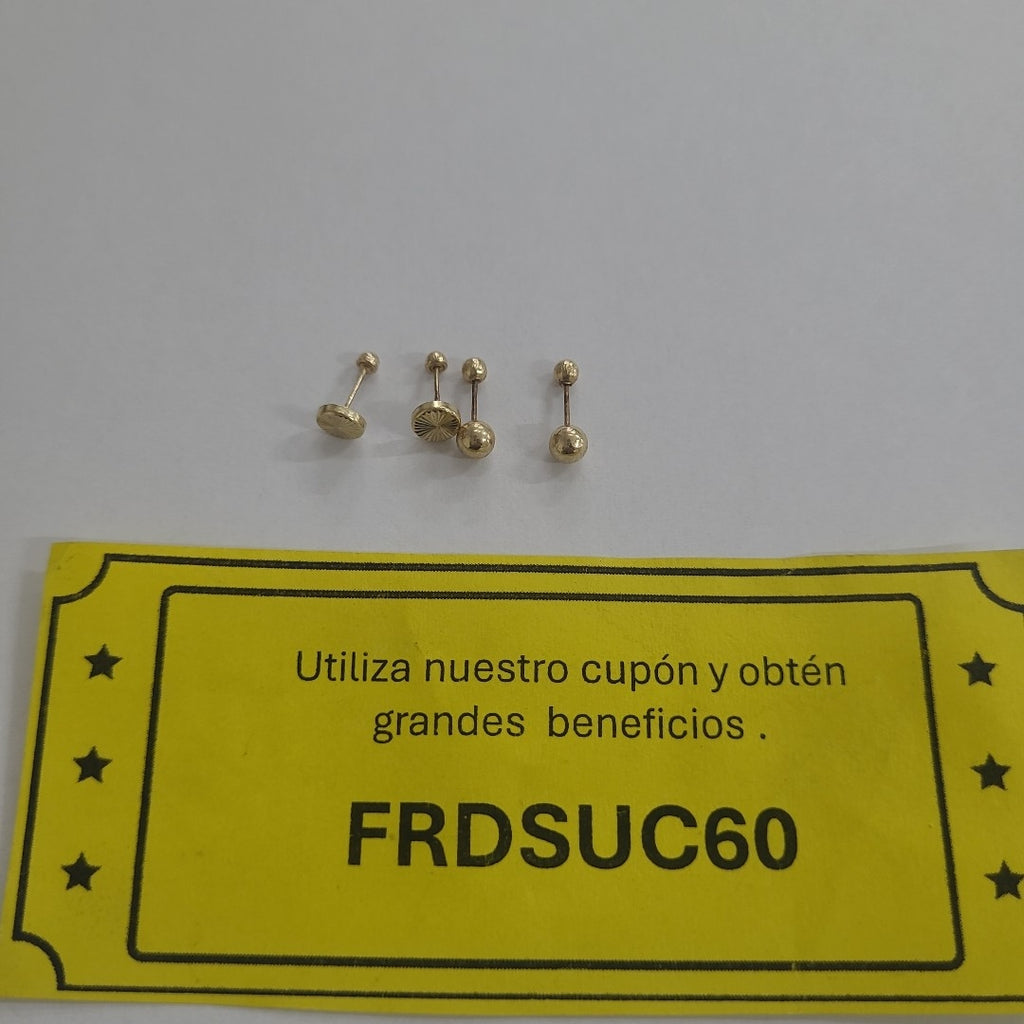 BROQUELES PAR ORO 10 K 0.3 GRMS (SEMINUEVO)