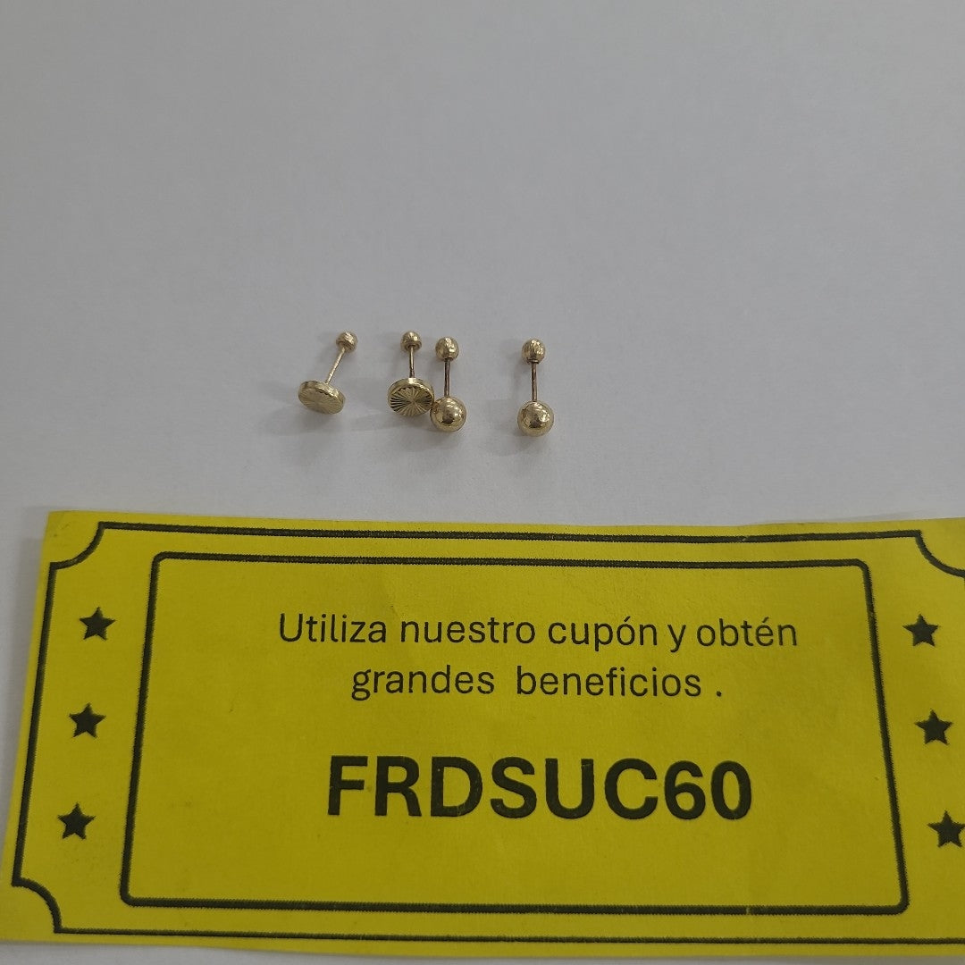 BROQUELES PAR ORO 10 K 0.3 GRMS (SEMINUEVO)