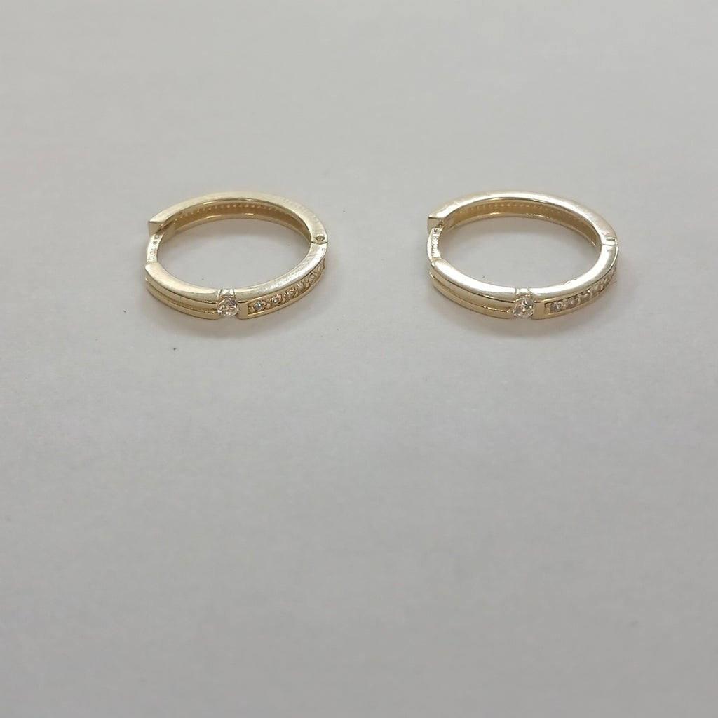ARETES ARRACADAS LISAS 14K 2.3 GR (NUEVO)