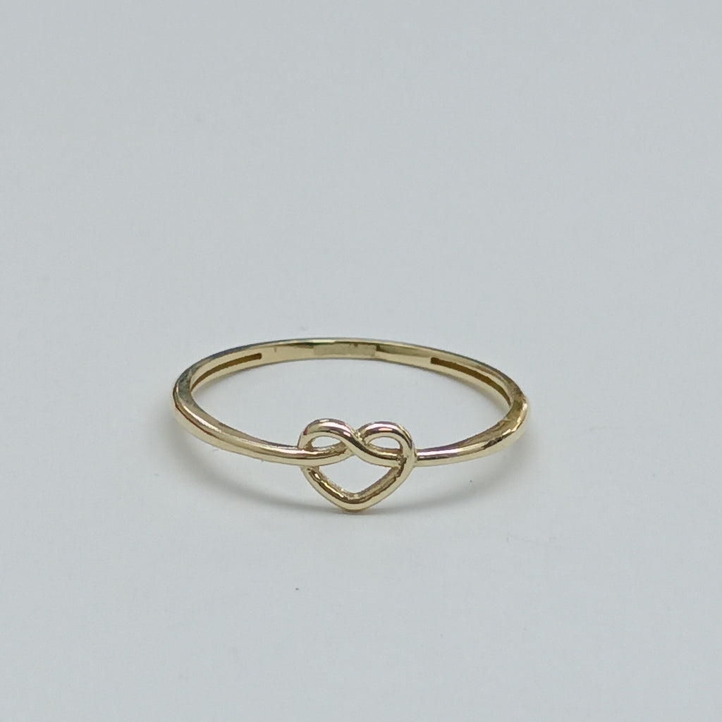 ANILLOS ANILLITO FIG CORAZON 10K TALLA 9 0.8 GR (NUEVO)