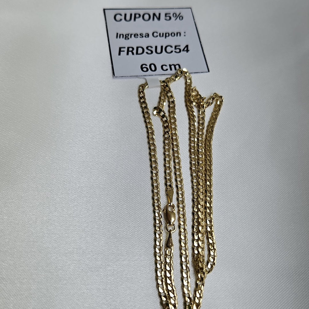 CADENA BARBADA 14K 60 CM 9.9 GR (NUEVO)