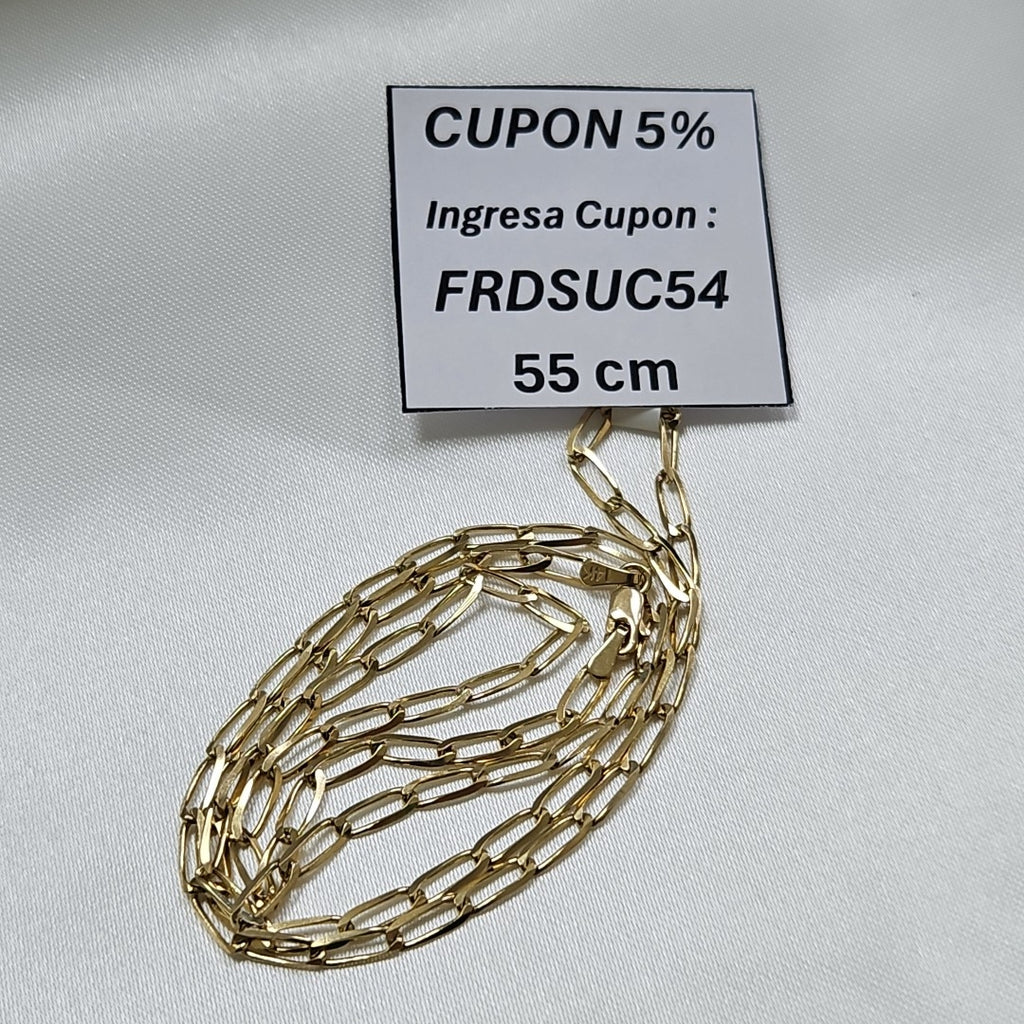 CADENA ESLABON 14K 55 CM 6.9 GR (NUEVO)