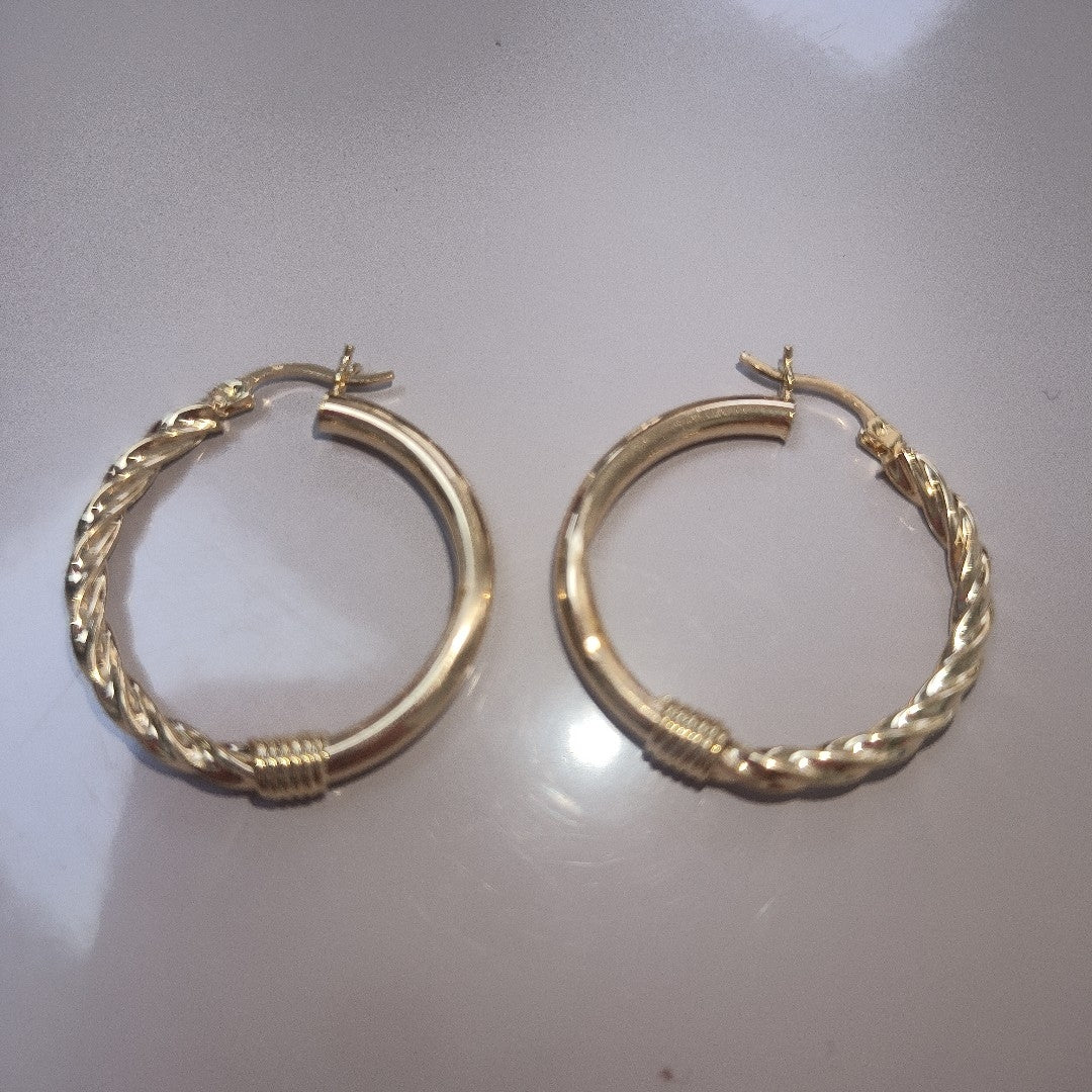 ARRACADAS PAR ORO 14 K 3,30 GRMS (SEMINUEVO)