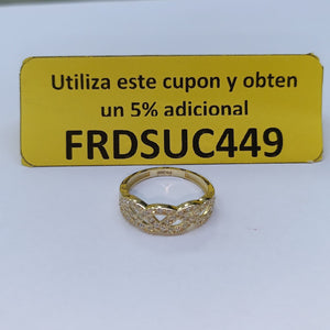ANILLOS C CIRCONIAS 14K TALLA 8 2.7 GR (NUEVO)