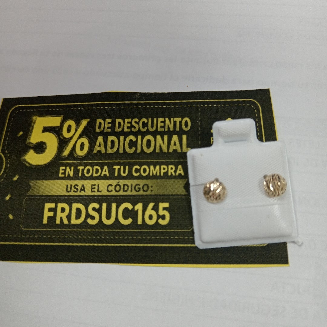 BROQUELES BROQUEL FIG LUNETA 14K 0.2268 GR (NUEVO)