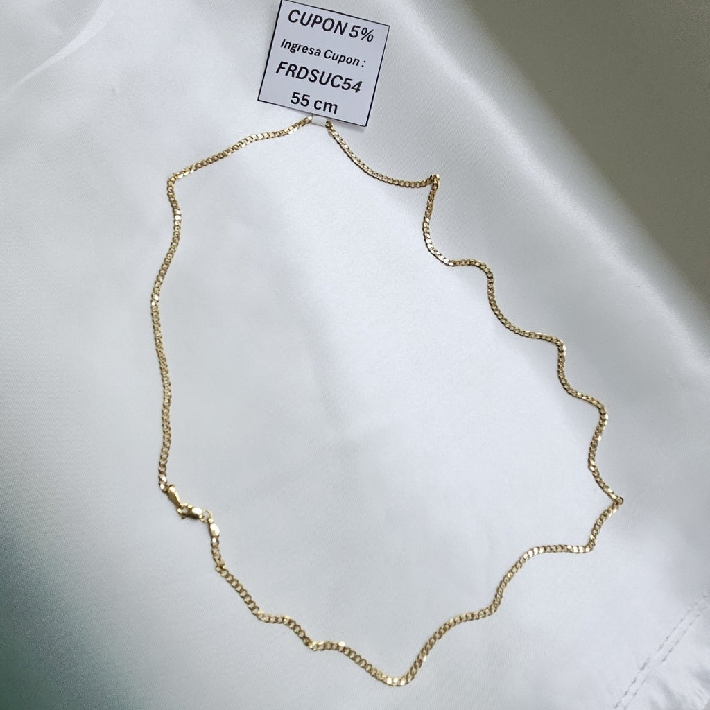 CADENA BARBADA 14K 55 CM 5.9 GR (NUEVO)