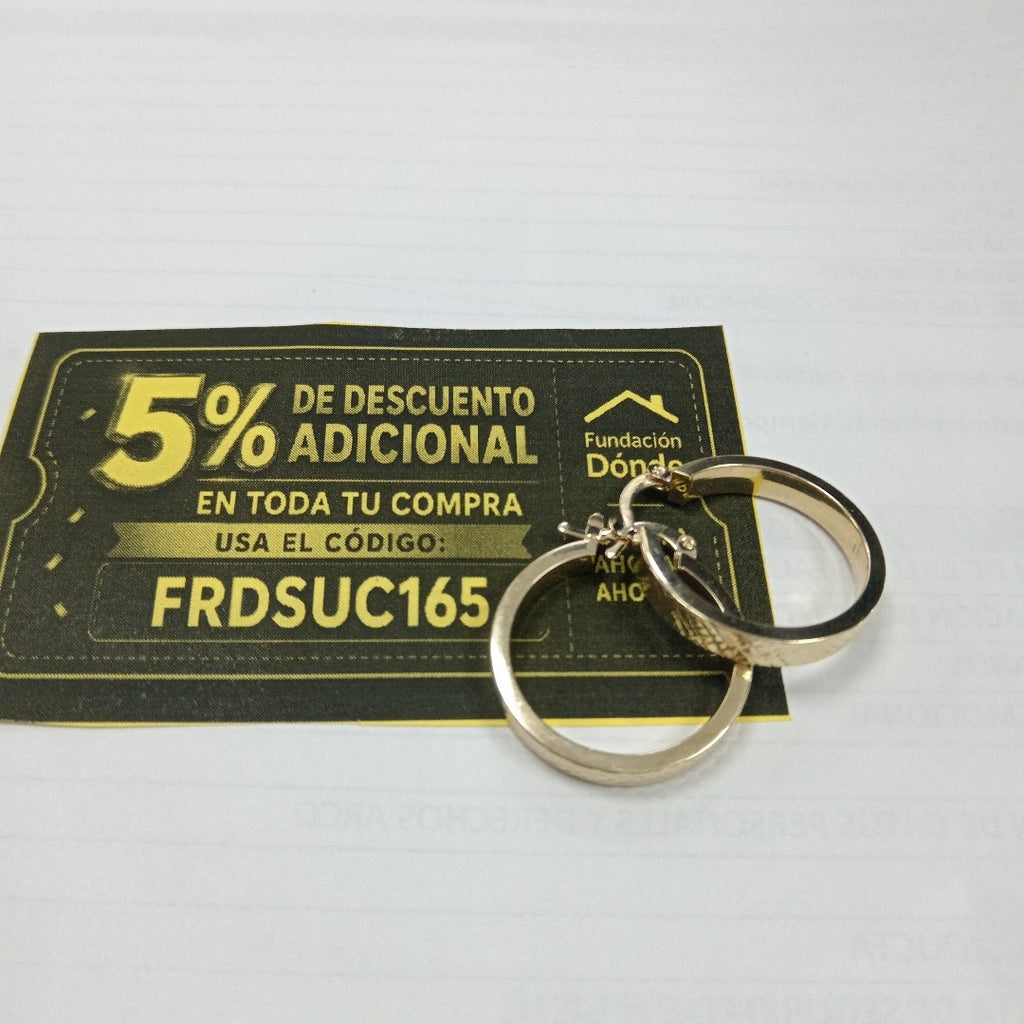 ARETES TEJIDO ARRACADAS FACETADAS 14K 3 GR (NUEVO)