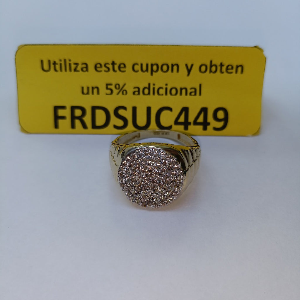 ANILLO C CIRCONIAS 14K 11.5 TALLA 7.7 GR (NUEVO)