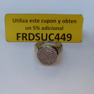 ANILLO C CIRCONIAS 14K 11.5 TALLA 7.7 GR (NUEVO)