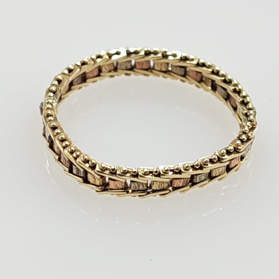 ANILLITO ORO COMBINADO 14 K 1.8 GRMS (SEMINUEVO)