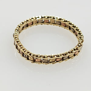 ANILLITO ORO COMBINADO 14 K 1.8 GRMS (SEMINUEVO)