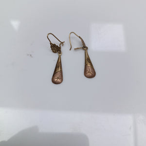 ARETES PAR ORO COMBINADO 10 K 1,20 GRMS (SEMINUEVO)