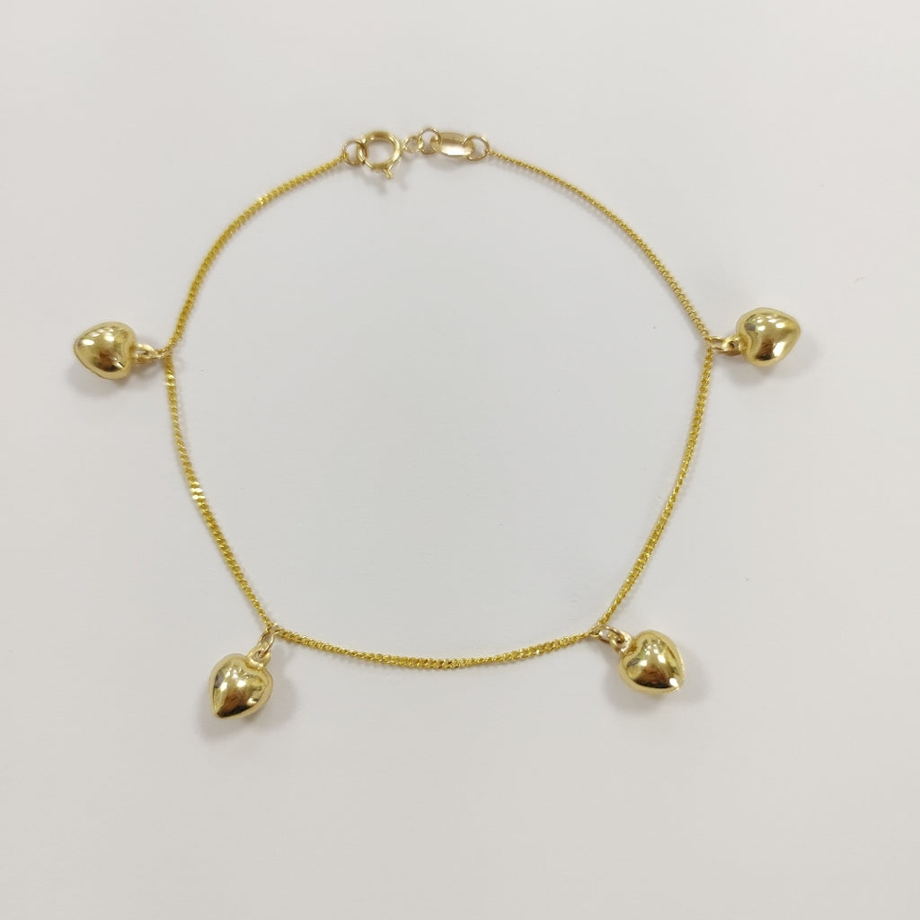 PULSERA ESPECIAL DIJES 10K 18 CM 1.7 GR (NUEVO)