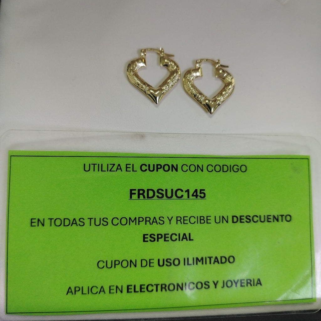 ARETES ARRACADAS 14K 1.8 GR (NUEVO)
