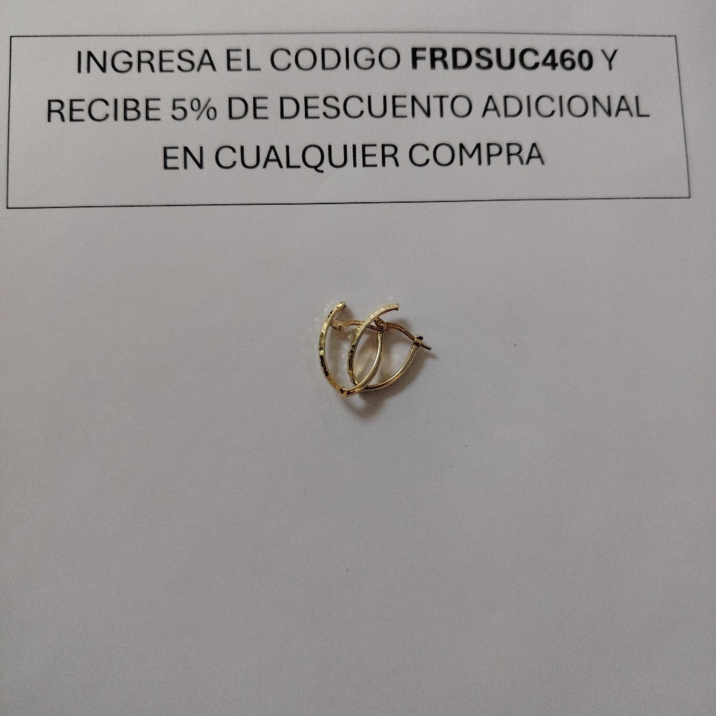 ARRACADAS ORO 10K 1.2 (NUEVO)