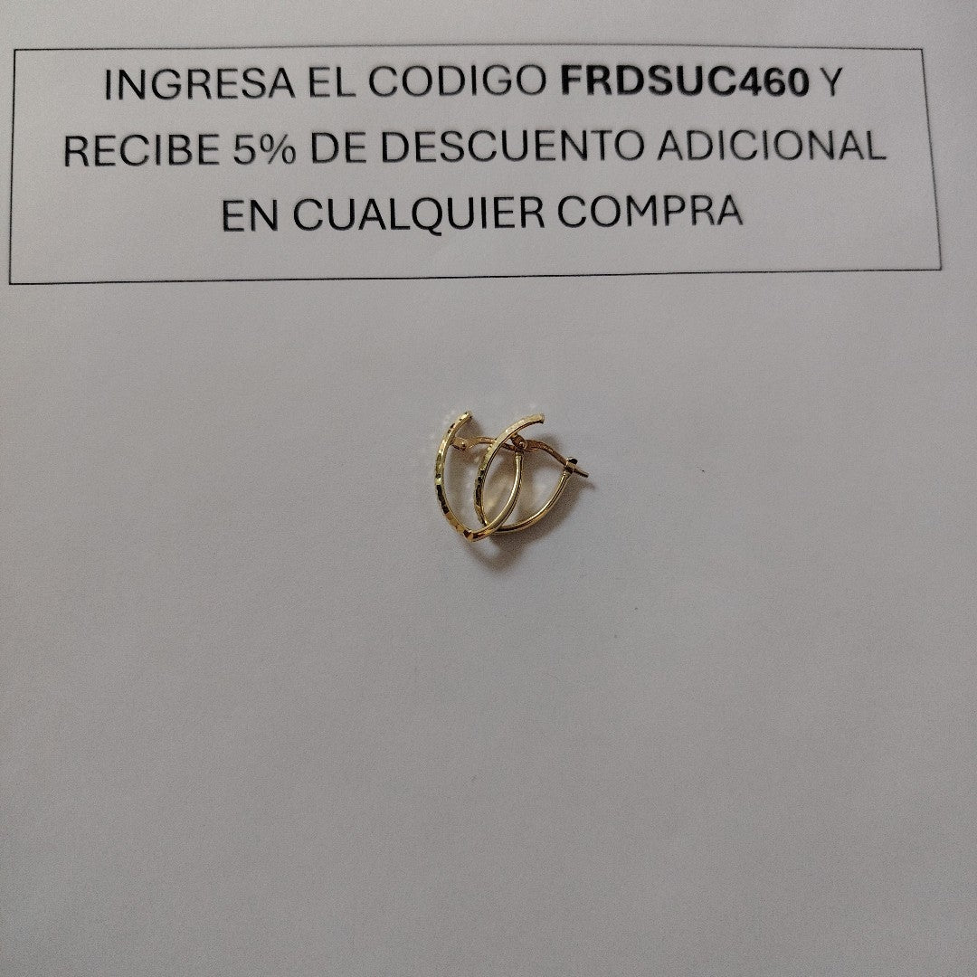 ARRACADAS ORO 10K 1.2 (NUEVO)