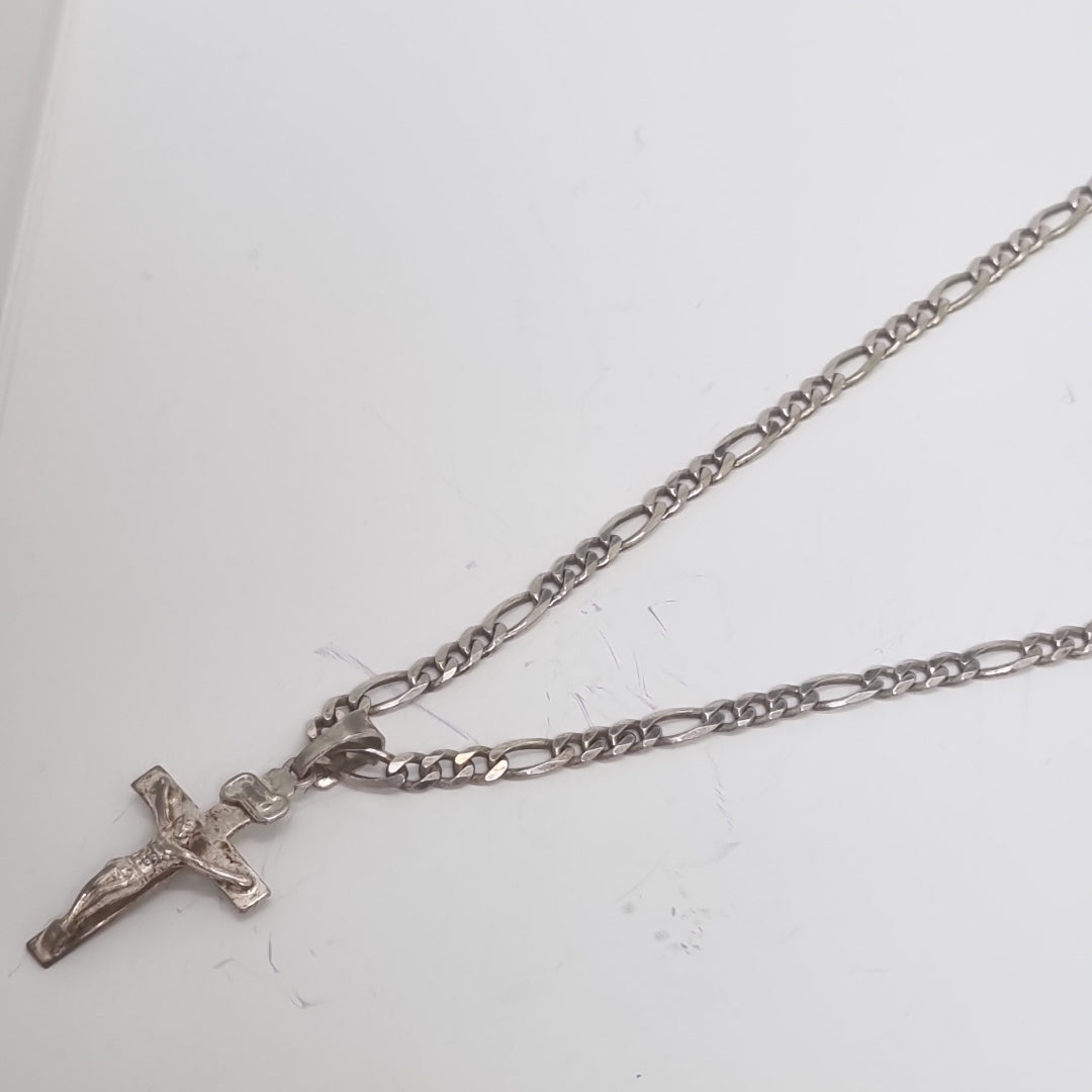 CADENA, CRUZ PLATA 16.5 GRMS (SEMINUEVO)