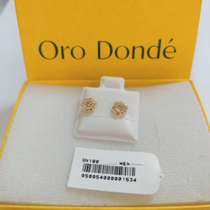 BROQUELES BROQUEL FIG FLOR C CIRCONIA 14K 0.2581 GR (NUEVO)