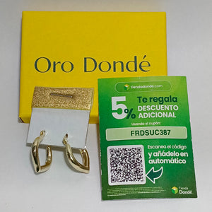 ARETES ARRACADAS 14K 2.2 GR (NUEVO)
