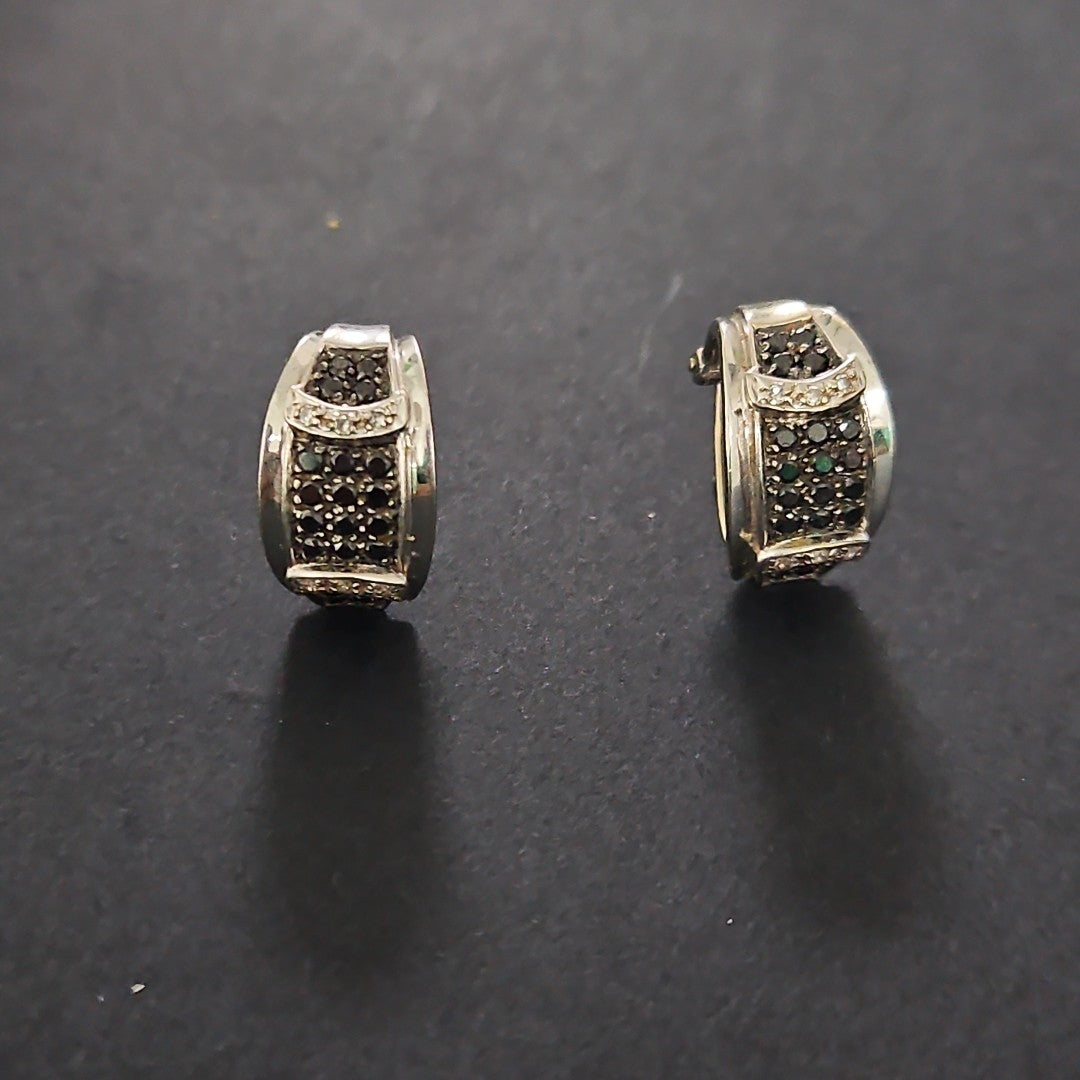 ARETES PAR ORO BLANCO 14 K 7,00 GRMS (SEMINUEVO)