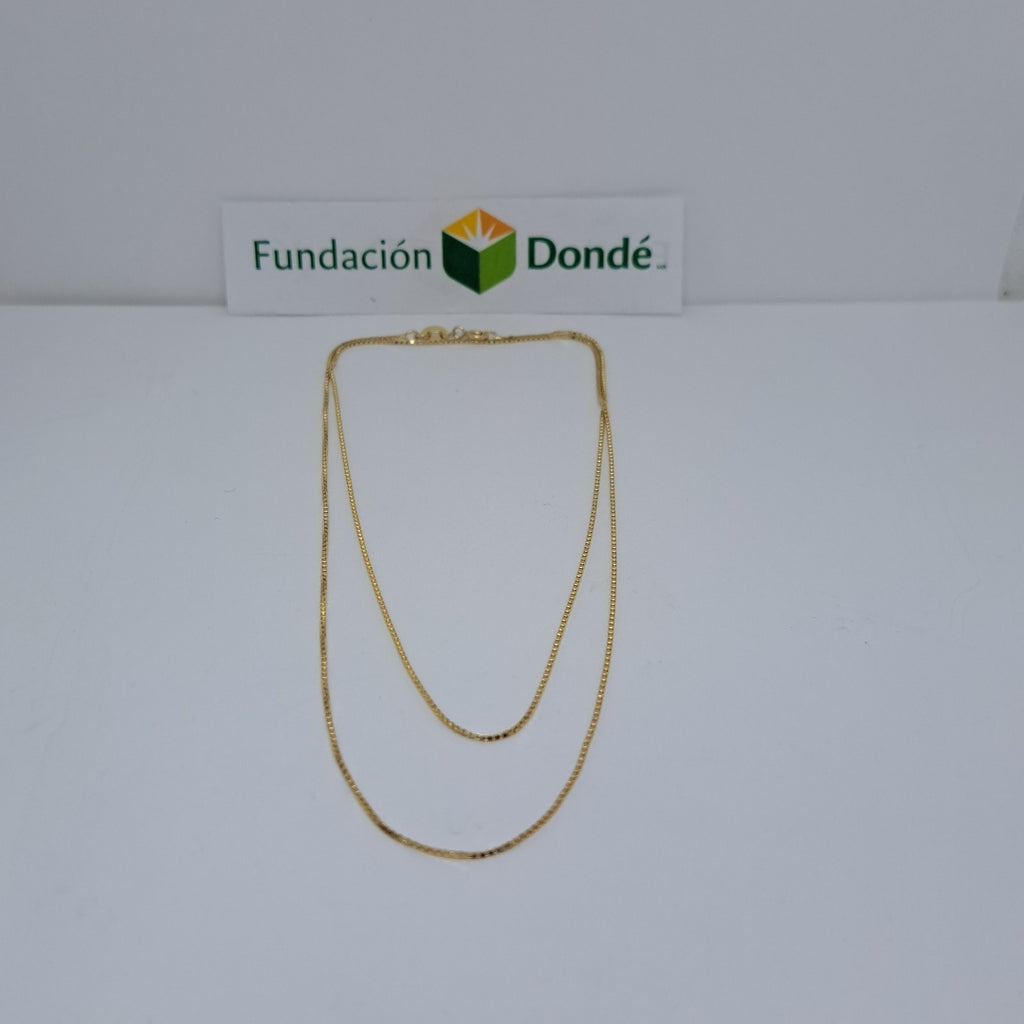 CADENA VENECIANO 14K 60 CM 2.5 GR (NUEVO)