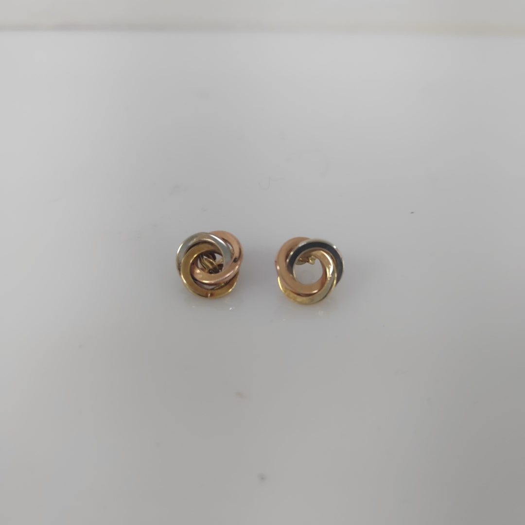 ARETES PAR ORO 14 K 1.2 GRMS (SEMINUEVO)
