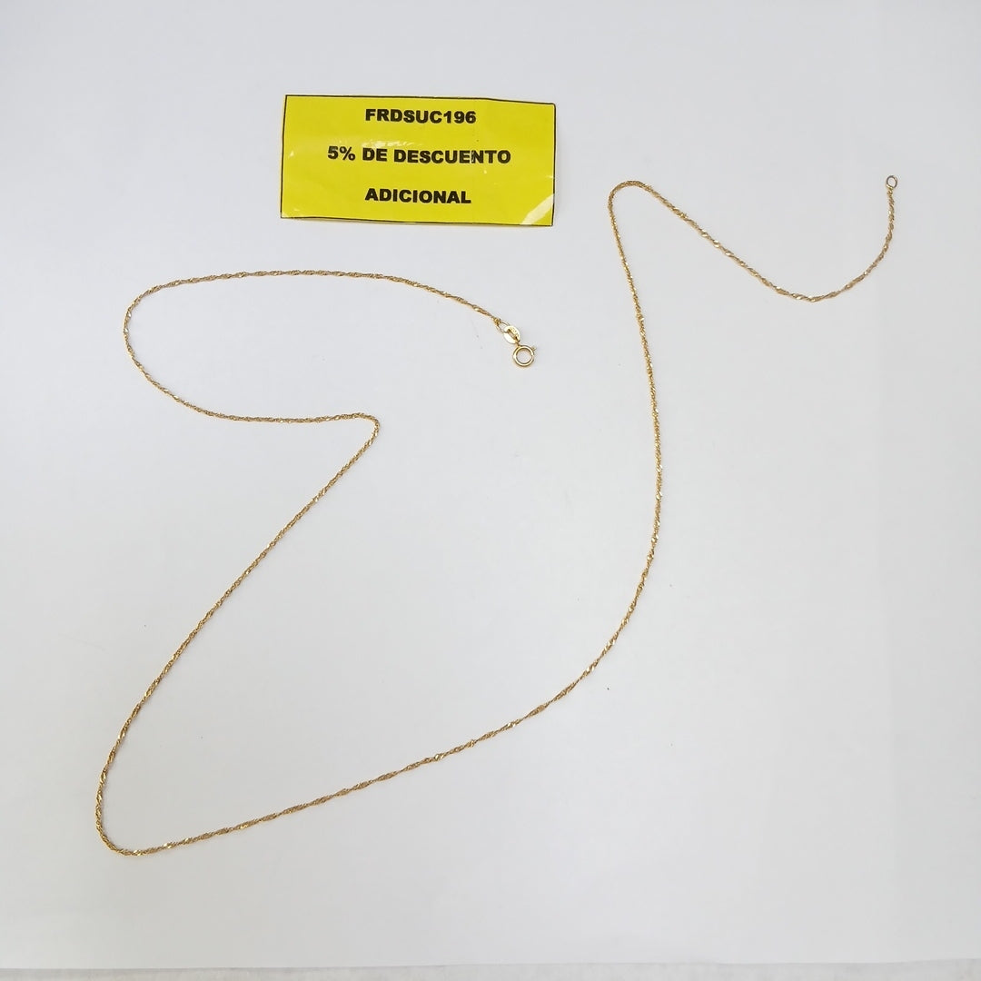 CADENA ORO 14 K 1.4 GRMS (SEMINUEVO)