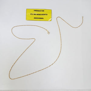 CADENA ORO 14 K 1.4 GRMS (SEMINUEVO)