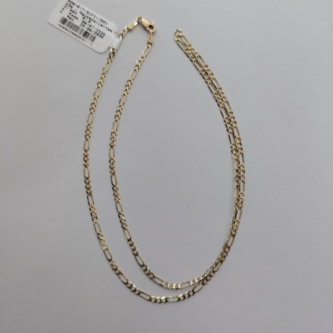 CADENA 3X1 14K 55 CM 4.9 GR (NUEVO)