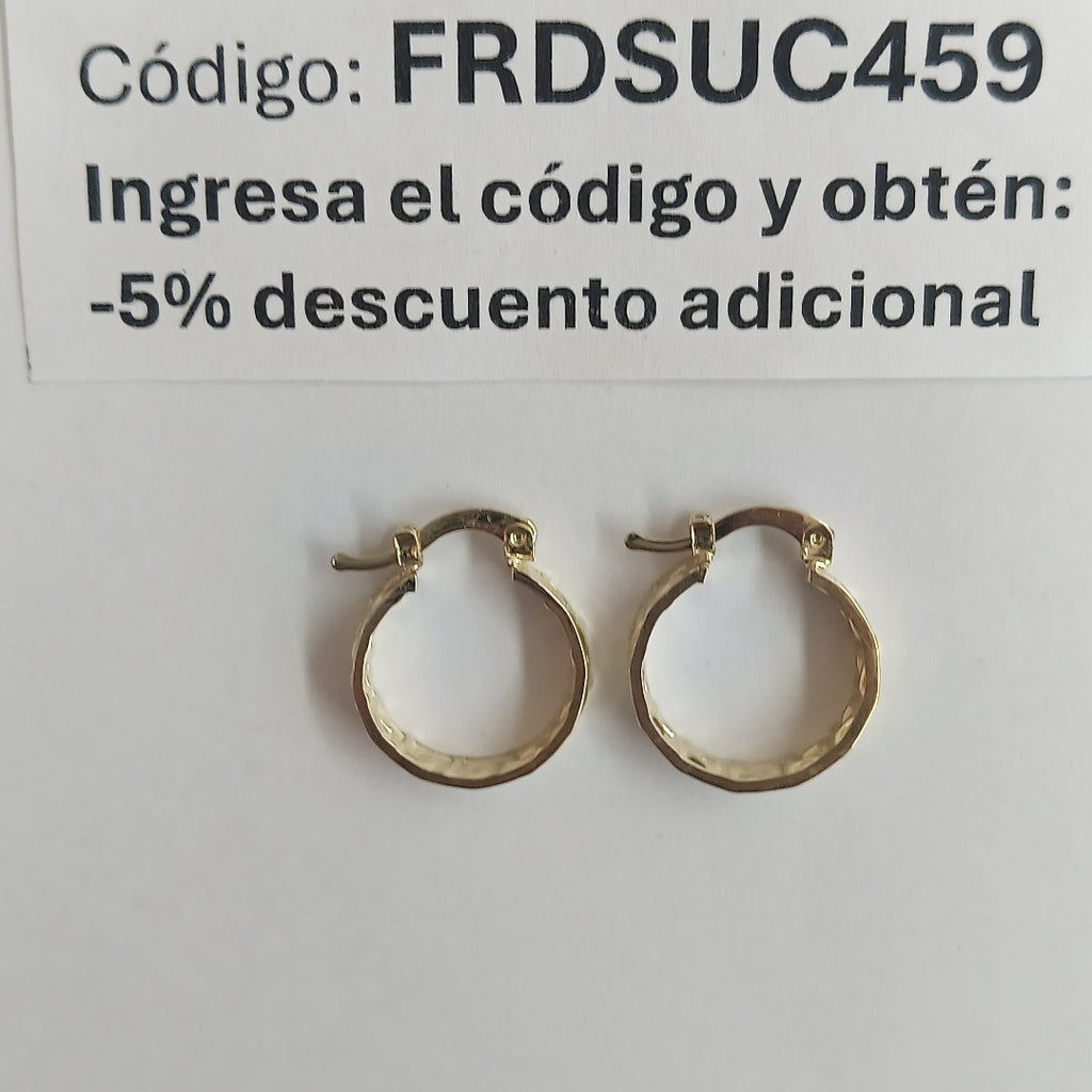 ARETES ARRACADAS FIG GRECAS 14K 1.8 GR (NUEVO)
