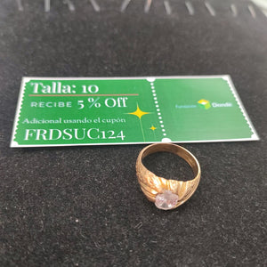 ANILLO ORO 10 K 6.1 GRMS (SEMINUEVO)