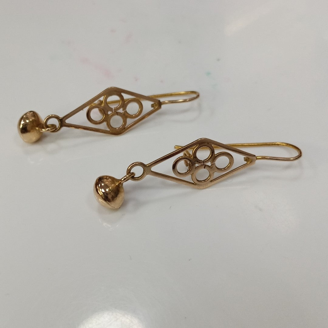 ARETES PAR ORO 8 K 3 GRMS (SEMINUEVO)