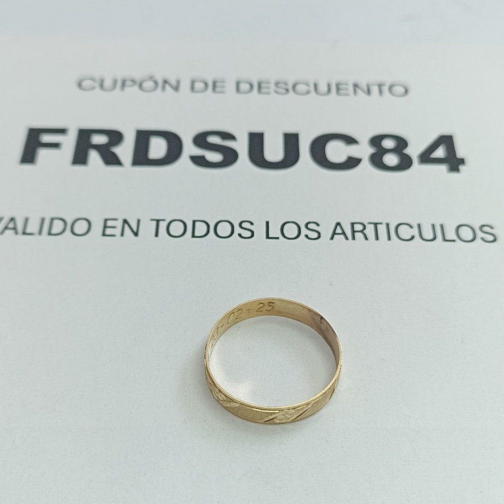 ARGOLLA ORO 8 K 1 GRMS (SEMINUEVO)