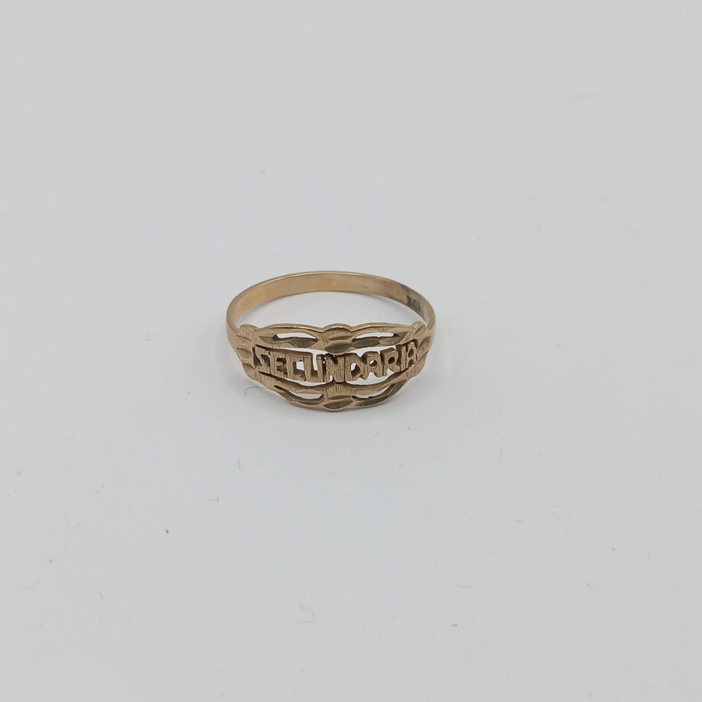 ANILLO DE GRADUACIÓN ORO 10 K 1,40 GRMS (SEMINUEVO)