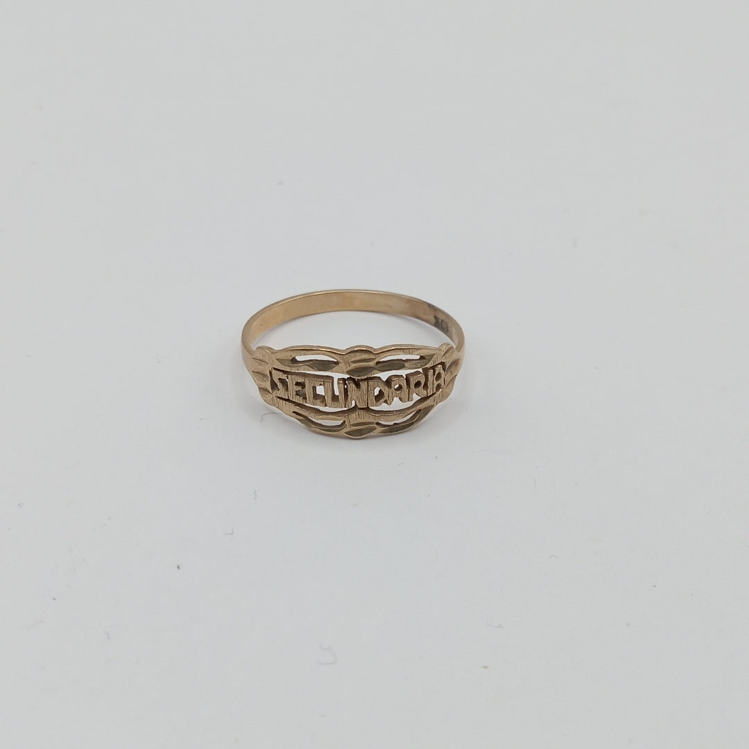 ANILLO DE GRADUACIÓN ORO 10 K 1,40 GRMS (SEMINUEVO)