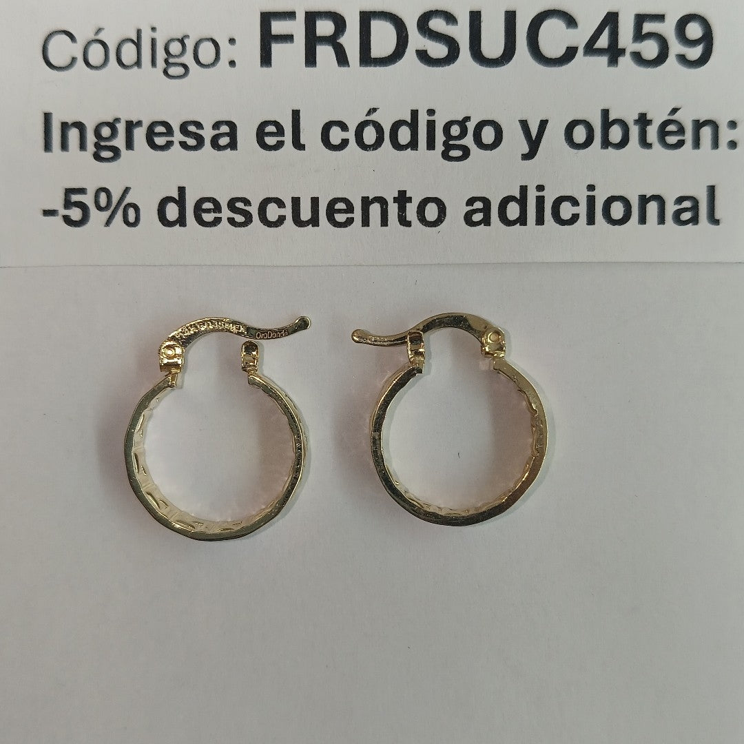 ARETES ARRACADAS FIG GRECAS 14K 1.8 GR (NUEVO)