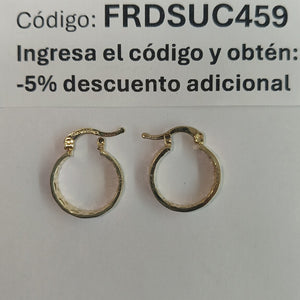 ARETES ARRACADAS FIG GRECAS 14K 1.8 GR (NUEVO)