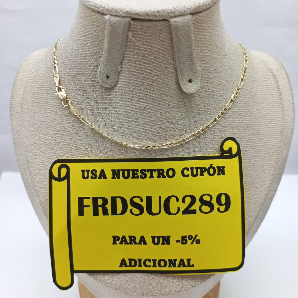 CADENA 3X1 14K 50 CM 4.6 GR (NUEVO)