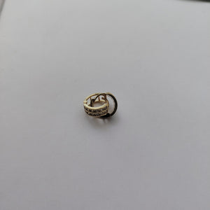 ARETES HUGGIES C CIRCONIAS 14K 1.7 GR (NUEVO)