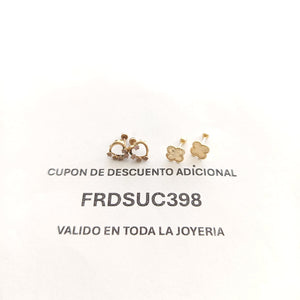 BROQUELES PAR ORO 10 K 0.5 GRMS (SEMINUEVO)