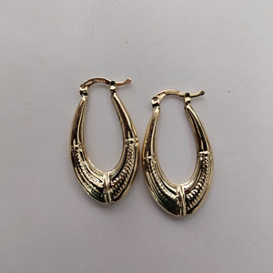 ARETES ARRACADAS ESTRIADAS 14K 2.7 GR (NUEVO)