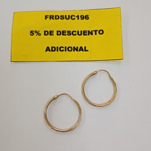 ARRACADAS PAR ORO 10 K 1.2 GRMS (SEMINUEVO)