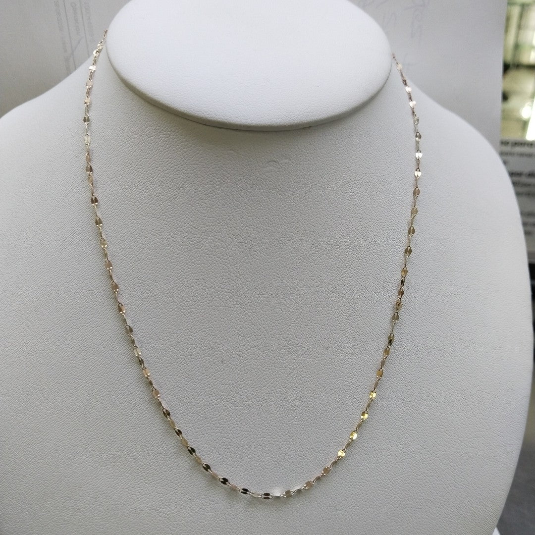 CADENA ORO COMBINADO 10 K 0,30 GRMS (SEMINUEVO)