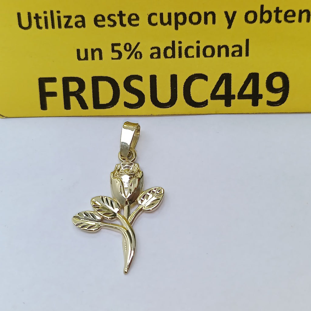DIJE ROSA 10K 1.4 GR (NUEVO)
